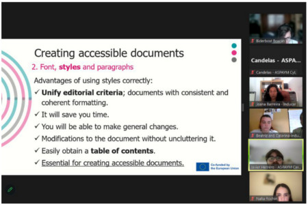 Formación sobre contenidos accesibles